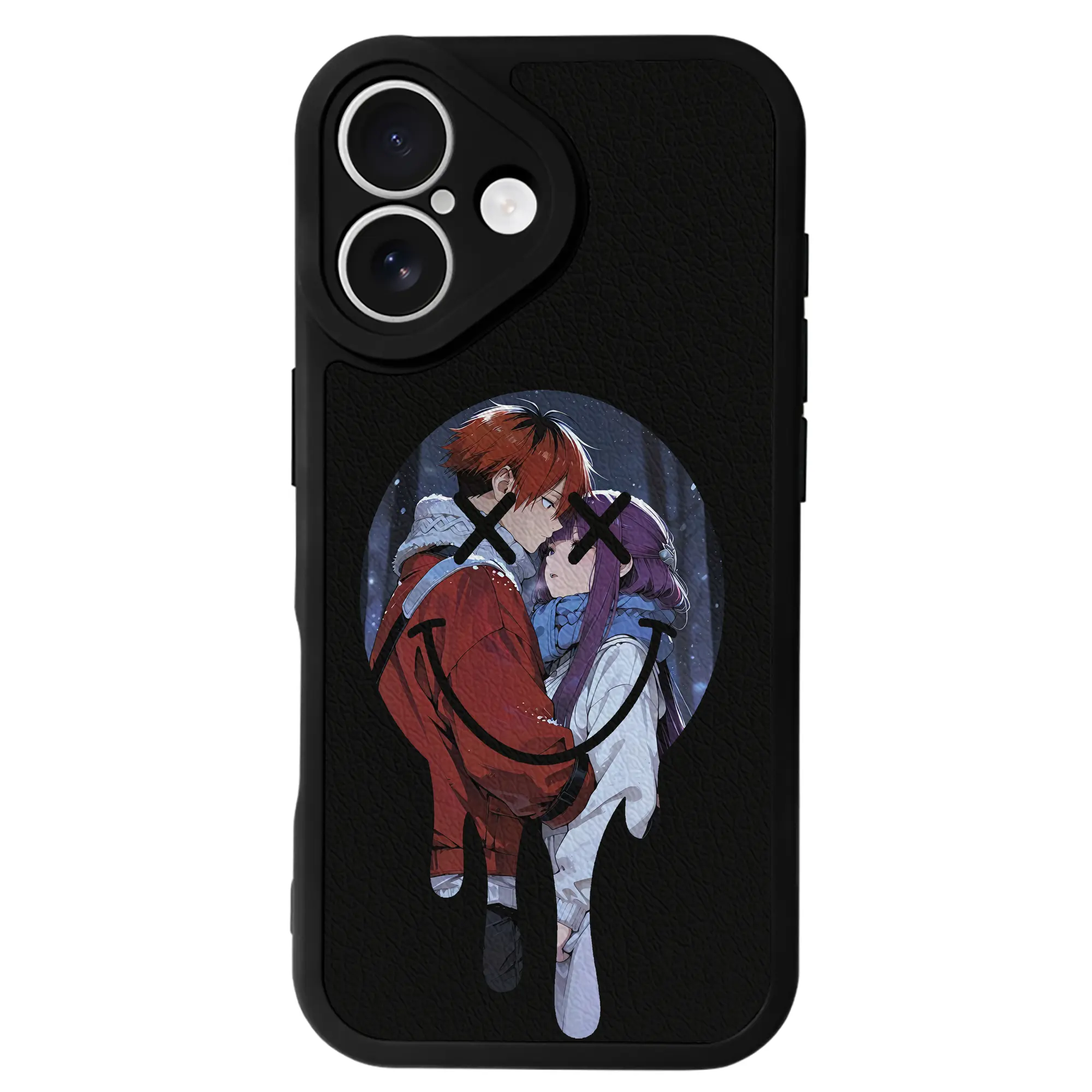 葬送のフリーレン（Frieren） グッズ,シュタルク（Stark） - IPhone 16シリーズ対応 ・ シリコンスマホケース ・ レザー調 ・ 高精度フィット ・ 耐衝撃 ・ ワイヤレス充電対応 ・ 精密カット